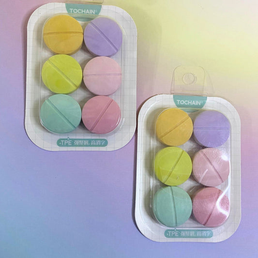 Pastel medicine eraser