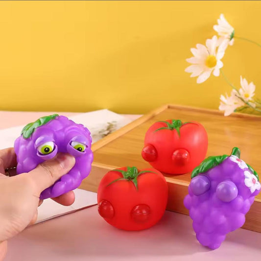 Eye bobbling graphes squishy toy