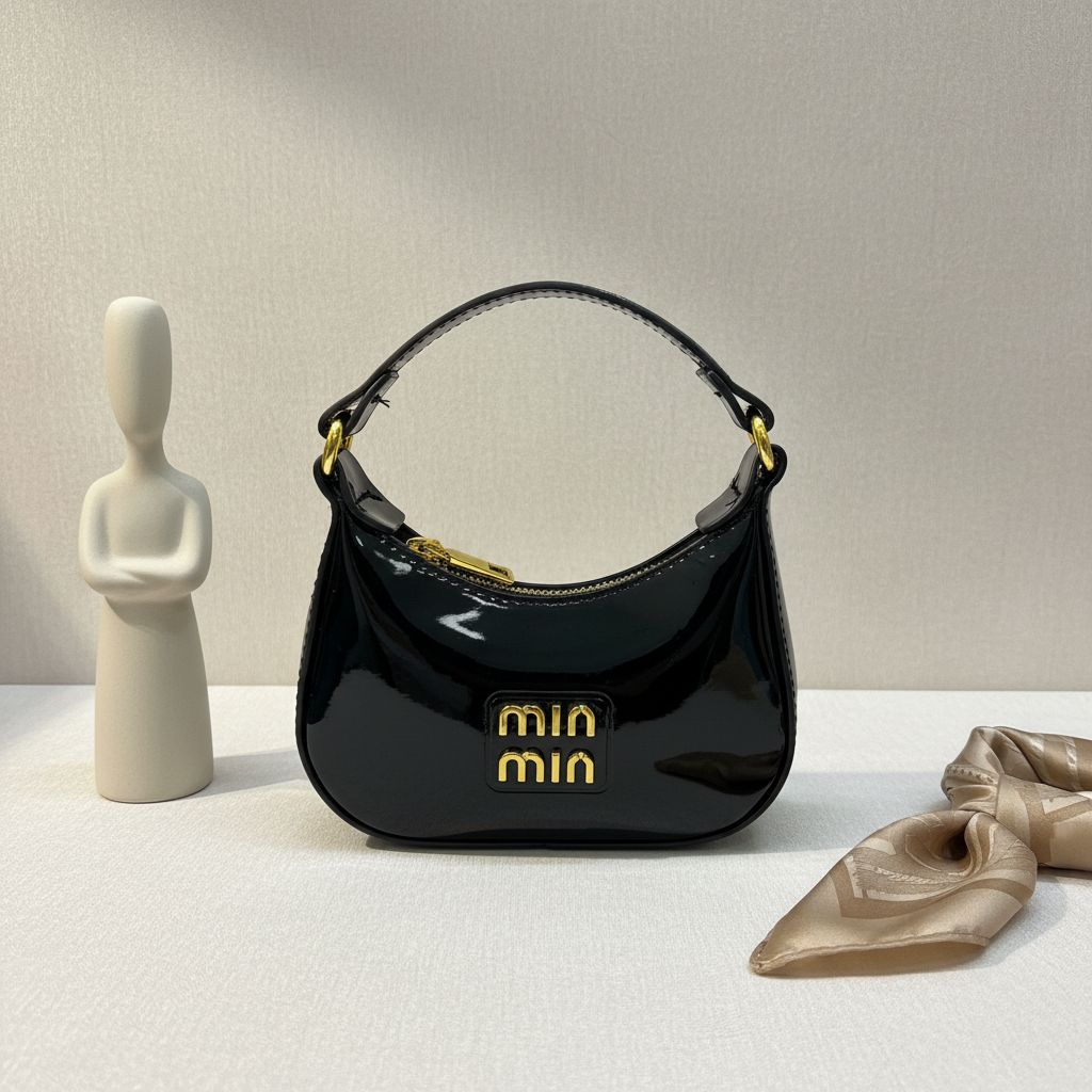Elegant professional background for black mini bag