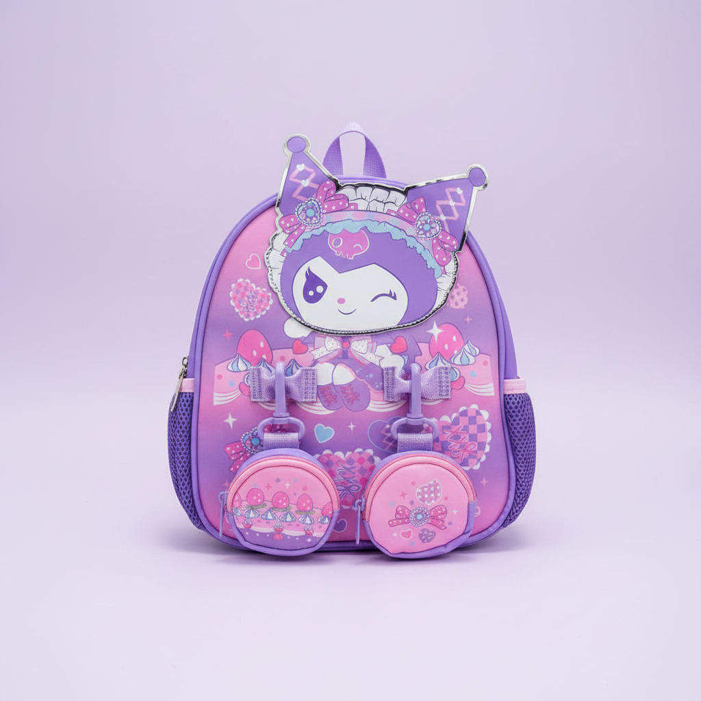 Kuromi Bag Elegant Background