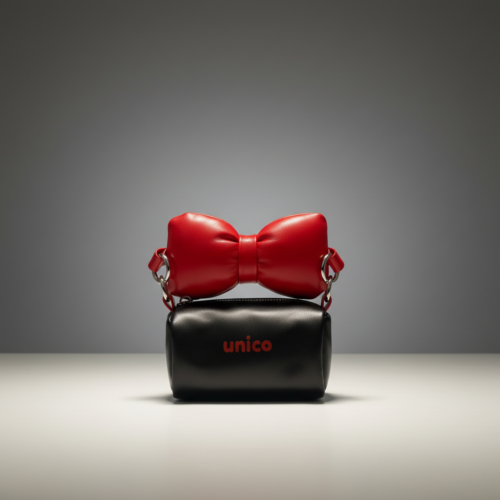Professional elegant background for black and red bag