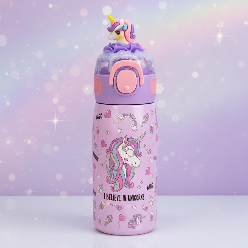 Unicorn Insulated Sipper Bottle 550ml