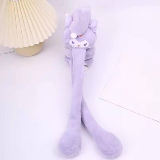 Purple Kuromi Dancing Ear Muffs