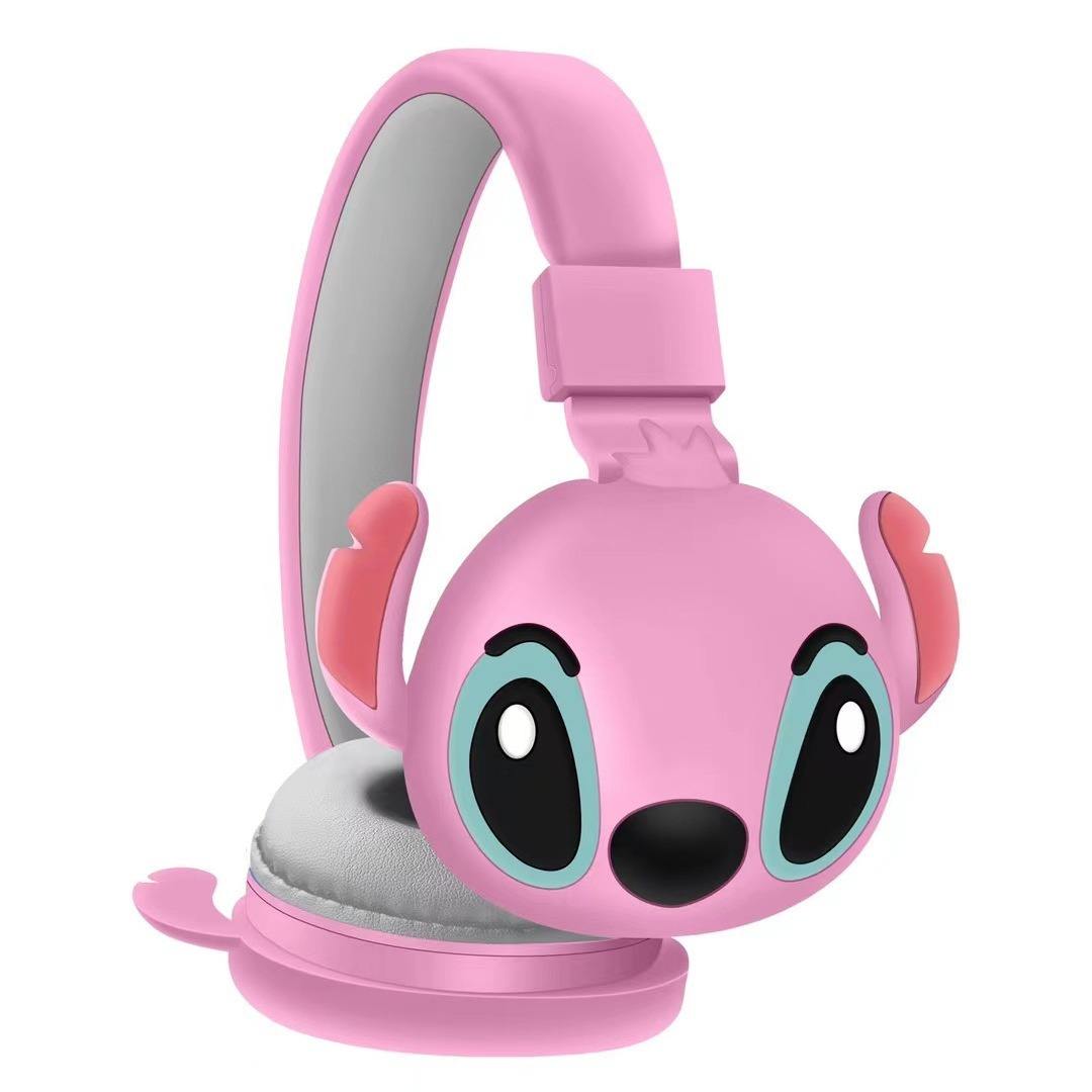Pink Stitch Wireless Headphones