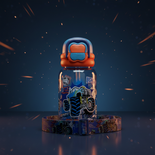 Car Theme Dual Sipping Bottle