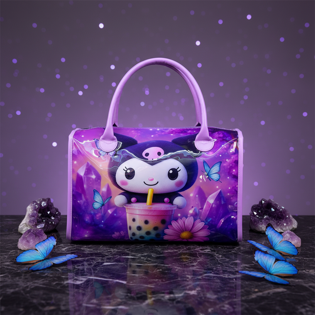Purple Kuromi Travel Bag