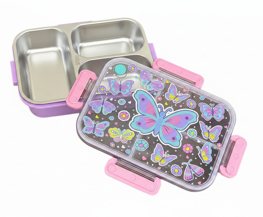 Vest Series Insulated Butterfly Theme Lunch Box