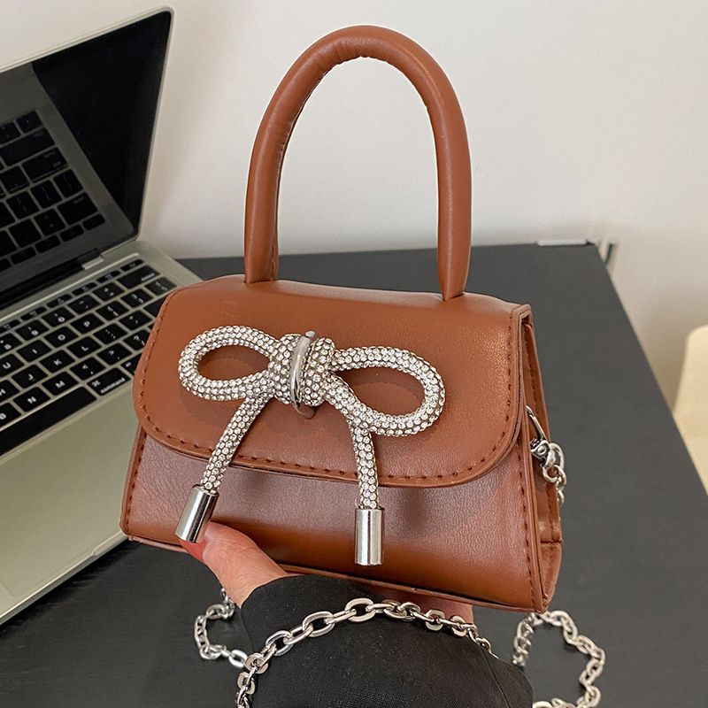Stone Bow Leather Bag