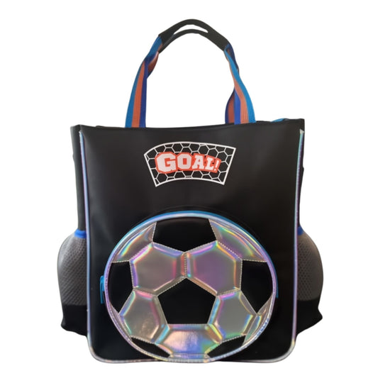Vest Series Black Football Tote Bag