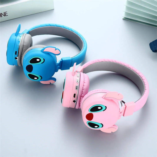 Pink Stitch Wireless Headphones