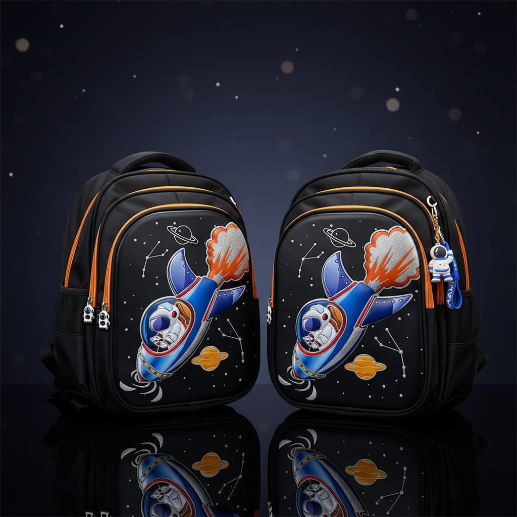 Glitter 3D Space Ship Backpack