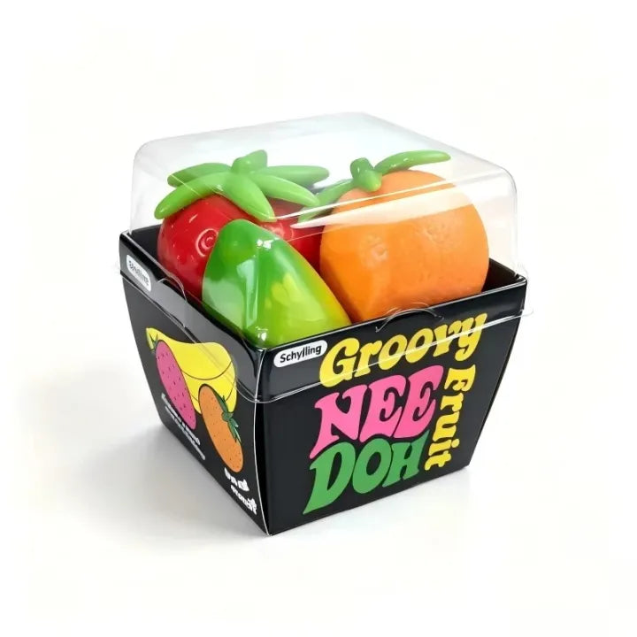 Needo Fruit Basket Squishy ( 3 squishies in one box )