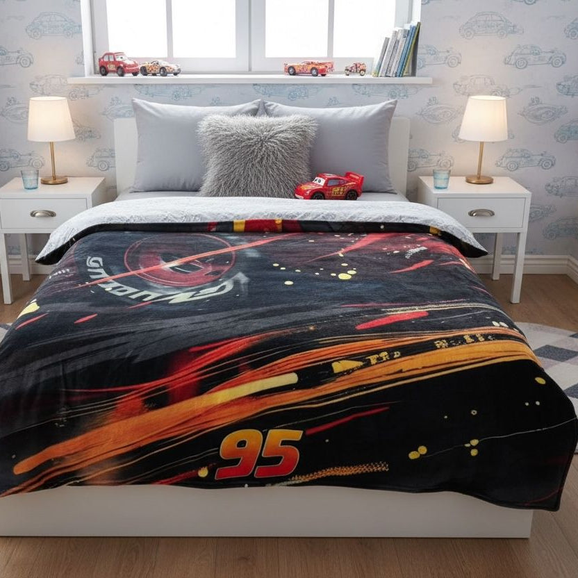 King size macqueen car theme ac blanket