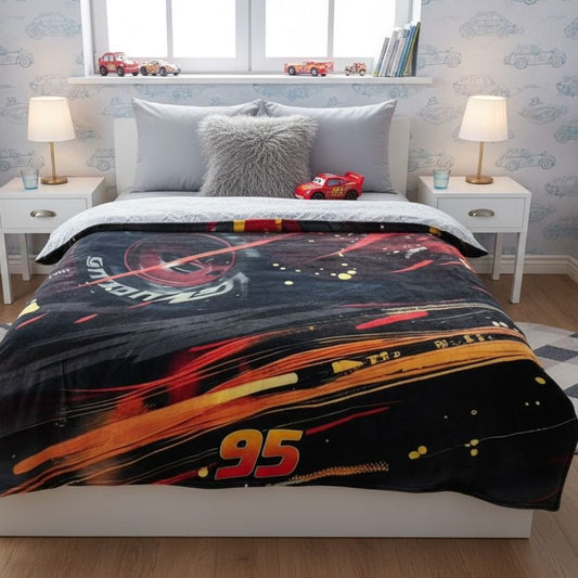 King size macqueen car theme ac blanket