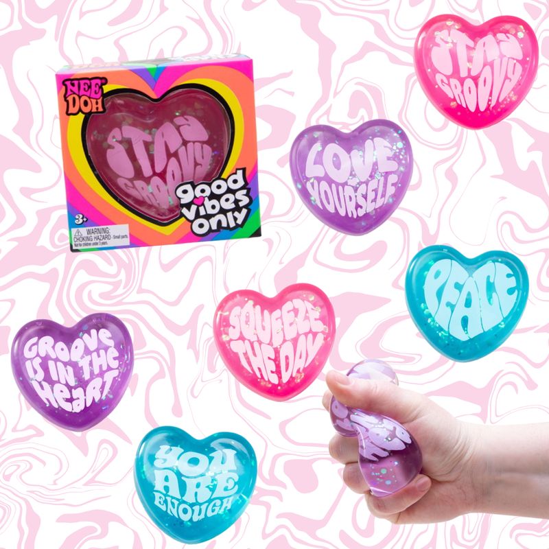 Adorable clear heart squishy ( random color will be send  )