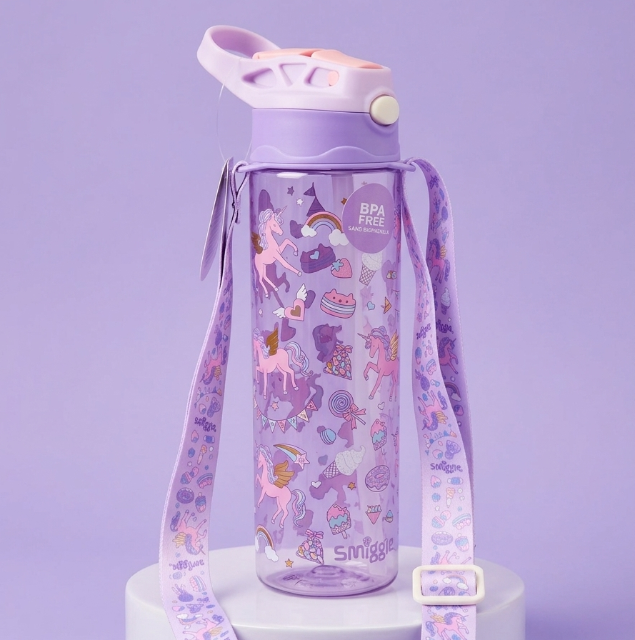 Original Unicorn Acrylic Bottle with long strap