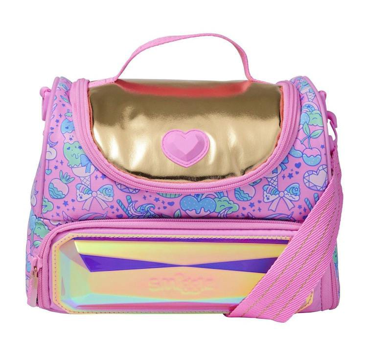Smiggle Gold Heart Lunch Bag