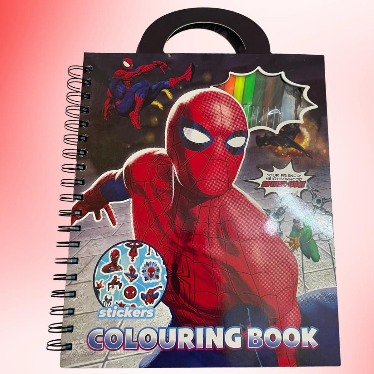 Variant 4 kids corking book activity with markers , stickers and drawing book