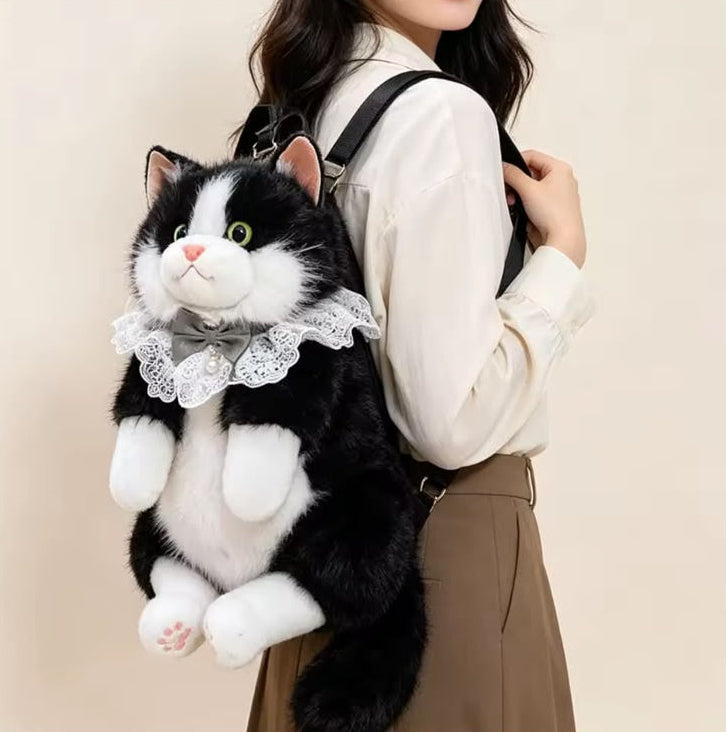 Realistic Cat Backpack