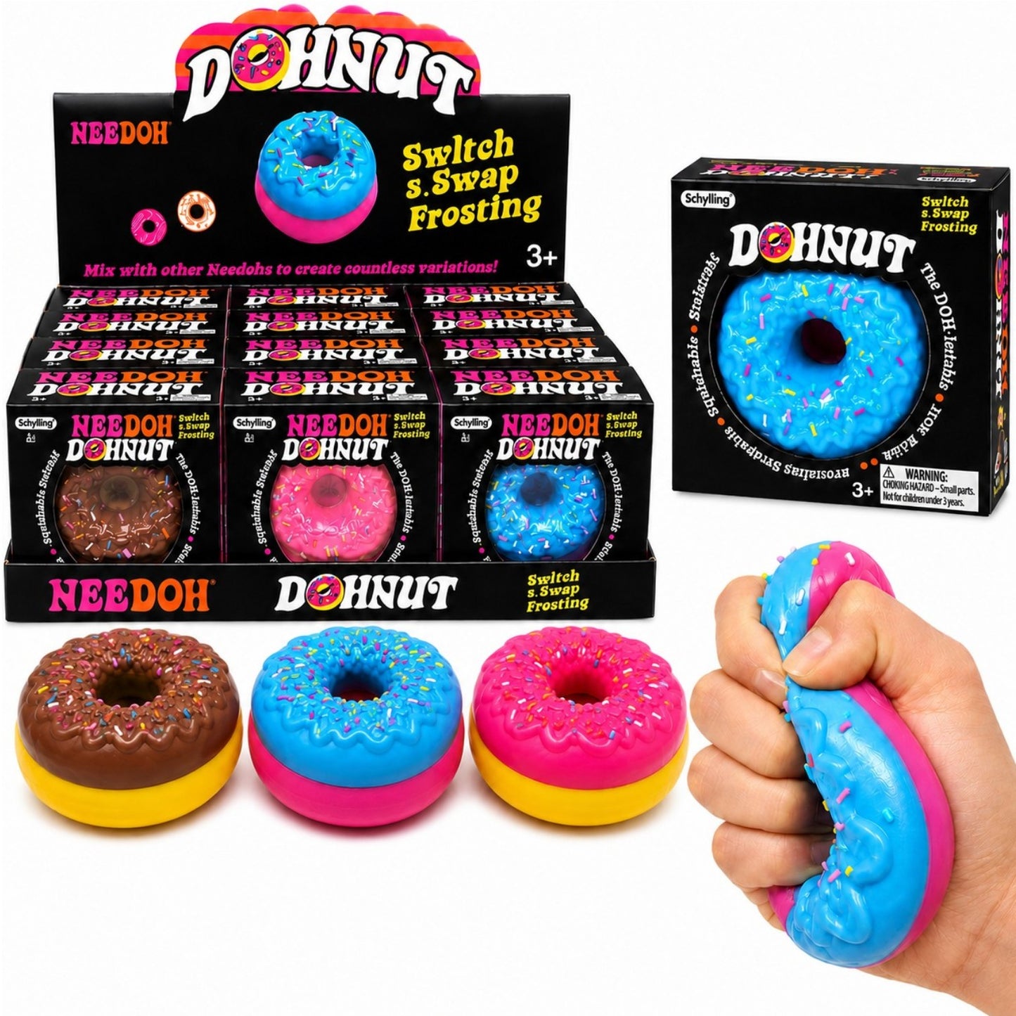 Cute donut squishy ( random color will be send )