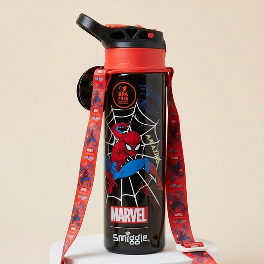 Original Spider Man Acrylic Bottle with long strap