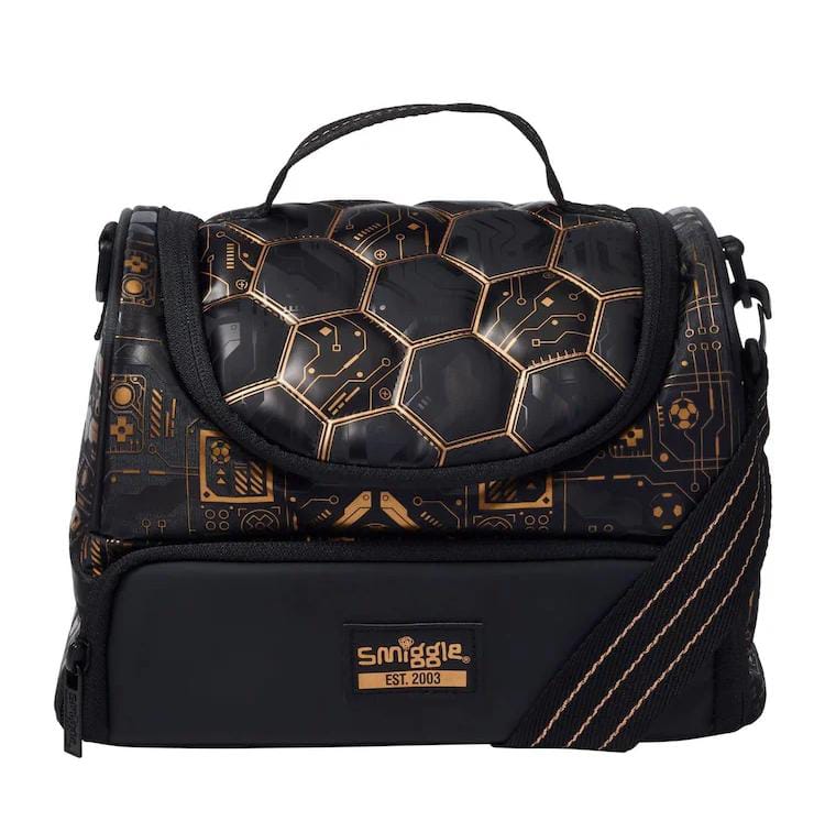 Smiggle Black Goal Theme Lunch Bag