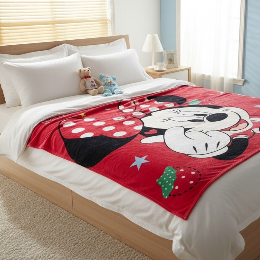 King Size Mini Mouse Theme AC Blanket