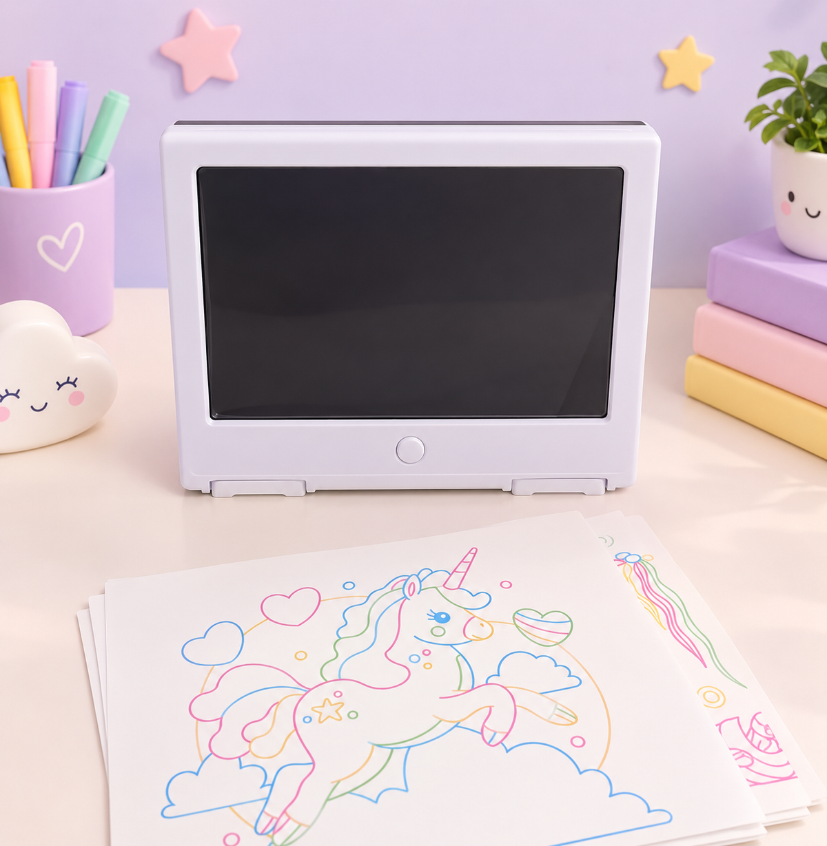 Big size led lighting board (with 6 markers , 6 drawing sheets and 1 wipe cloth)