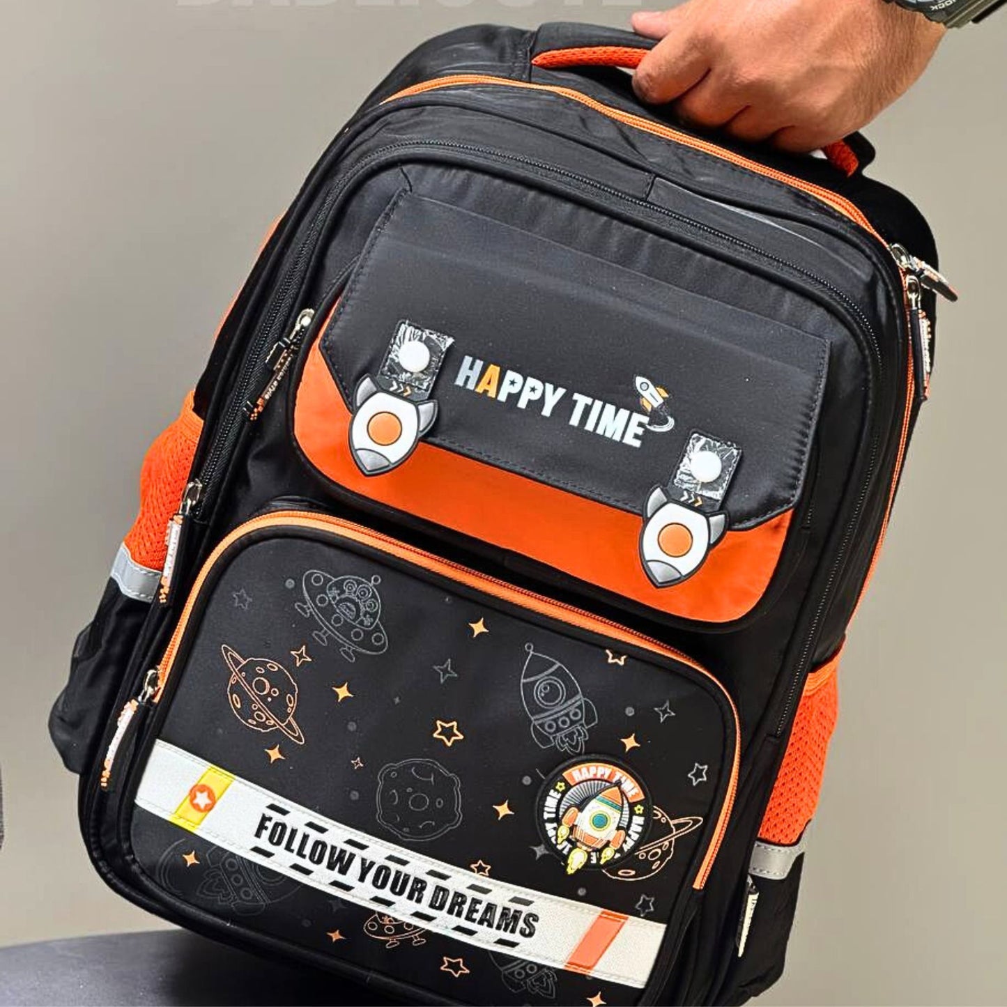 Black Rocket Theme Backpack