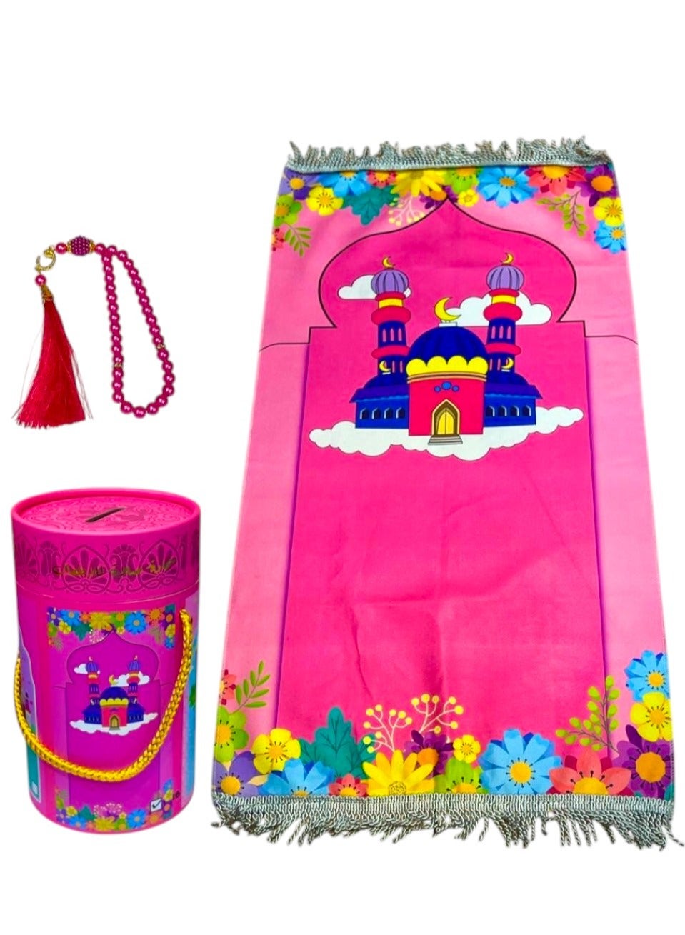 Ramzan Jainamaz Box for Kids (Tasbee, Jainamaz, and Money Box)