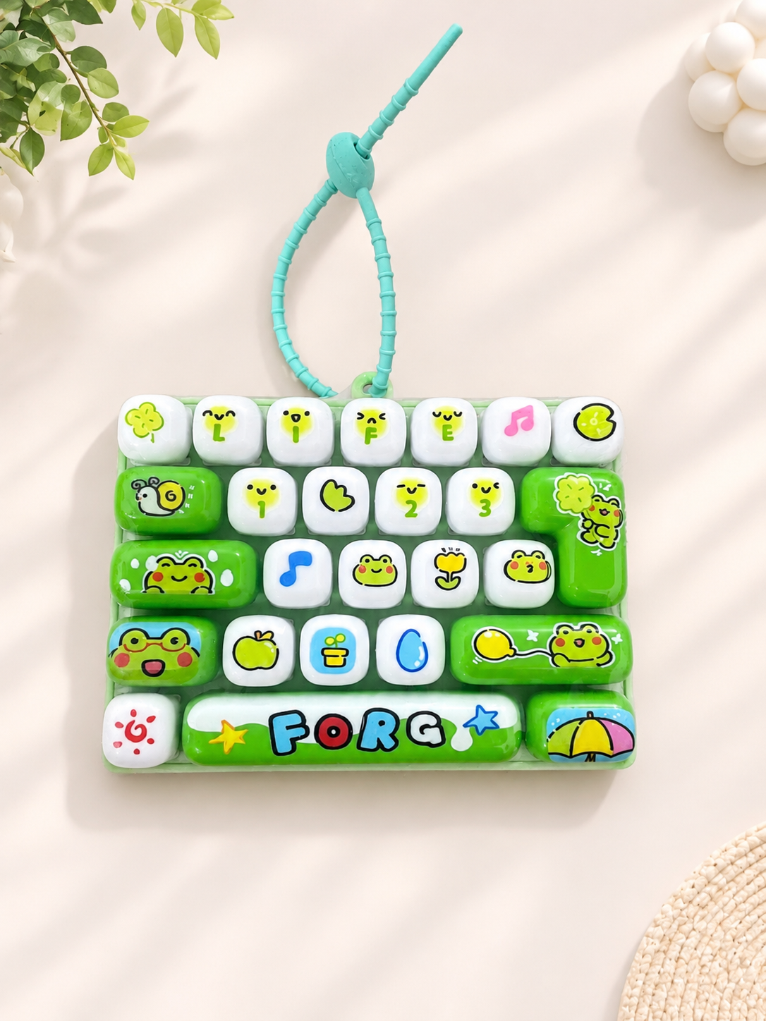 Clicky keyboard keychain