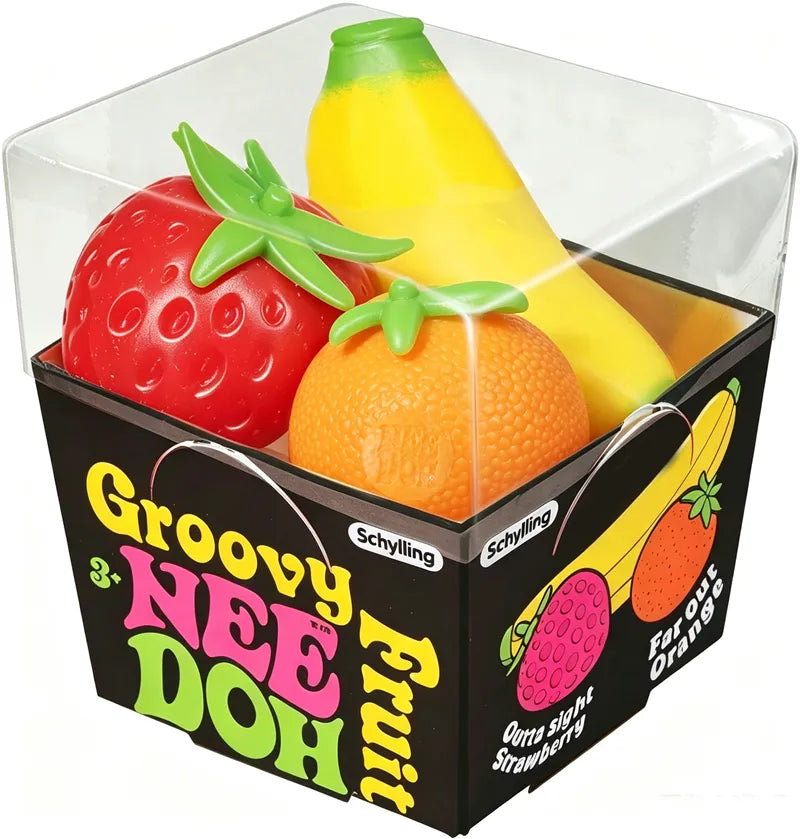Needo Fruit Basket Squishy ( 3 squishies in one box )