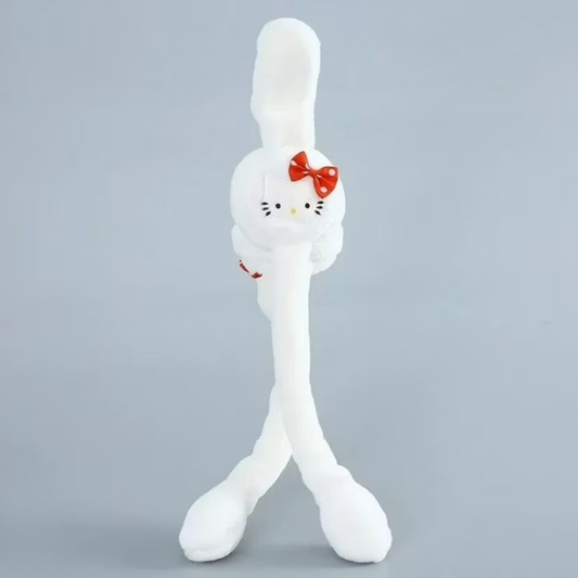 White Hello kitty Dancing Ear Muff