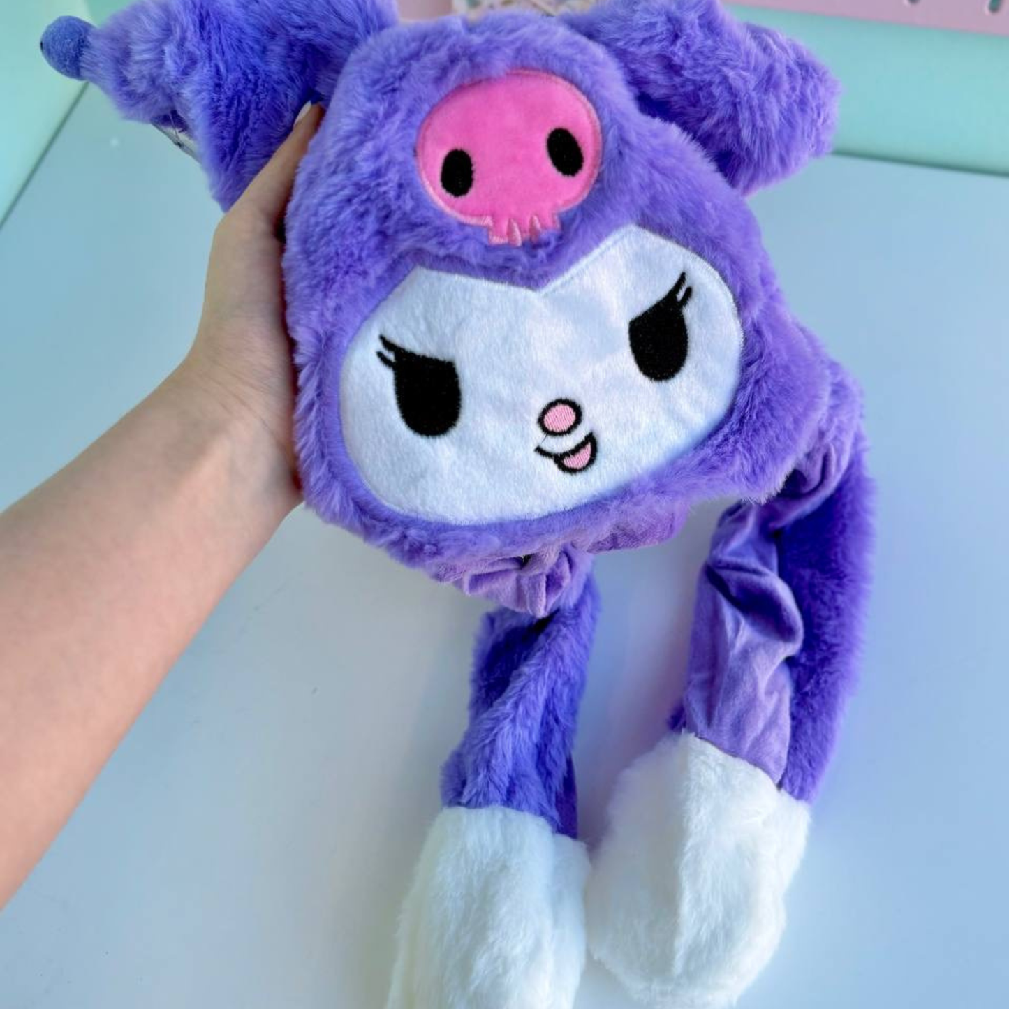 Dancing Ear Kuromi Winter Cap