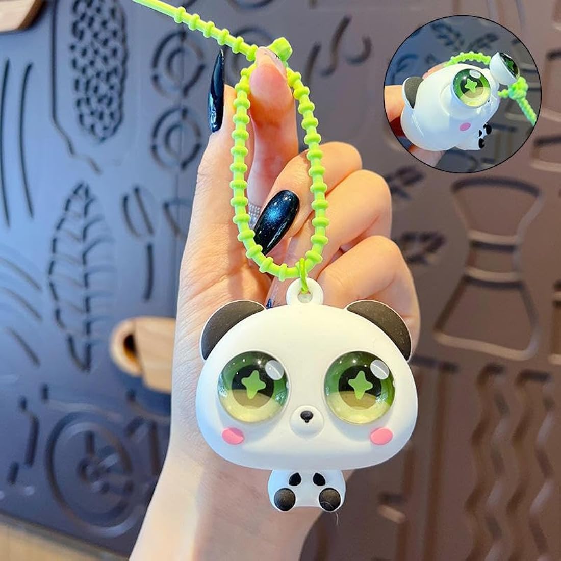 Trendy Eye Popping Silicon Keychains