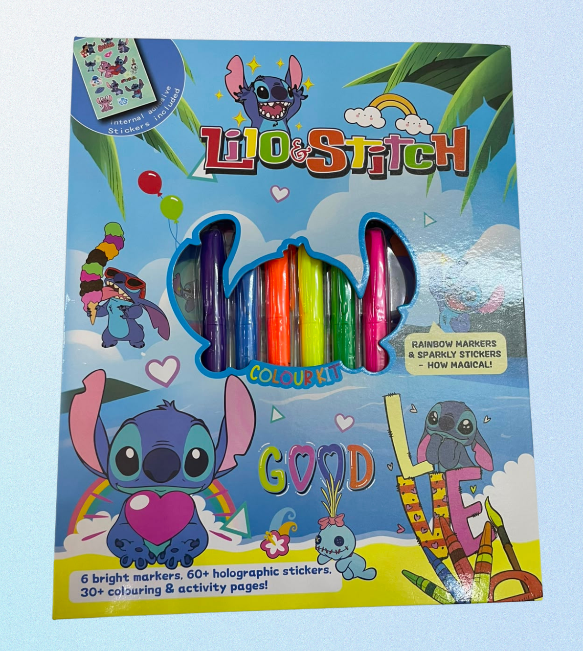 Variant 1 kids colouring book activity with markers , stickers and colouring book