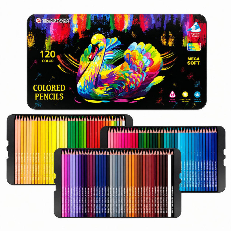 Professional 120 piece colour pencil Kit