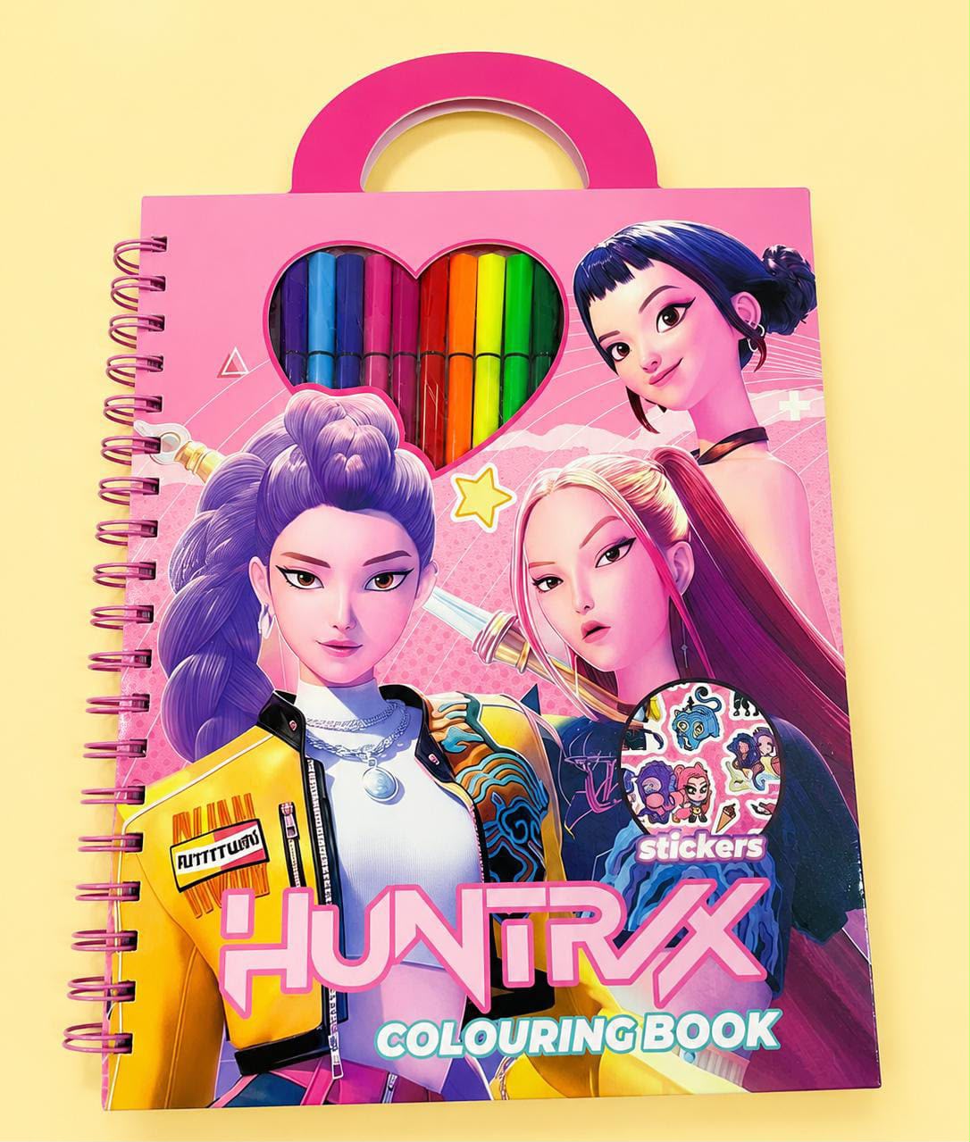 Variant 4 kids corking book activity with markers , stickers and drawing book