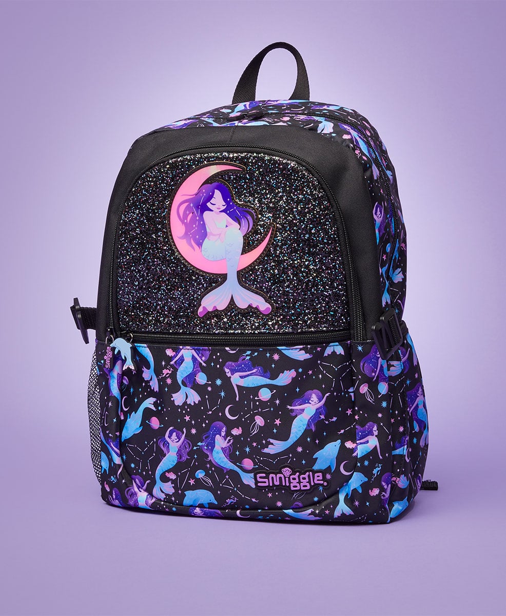 Smiggle Black Mermaid Backpack