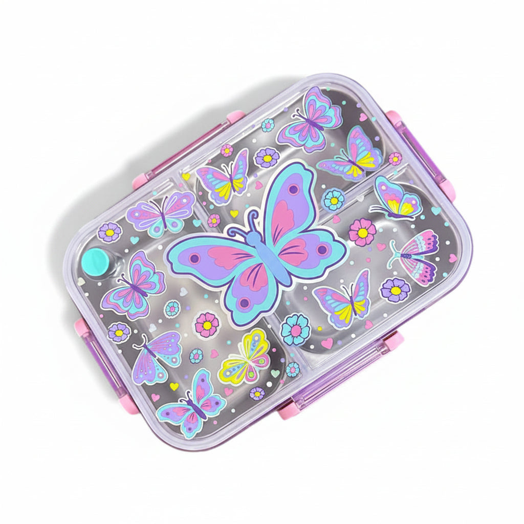 Vest Series Insulated Butterfly Theme Lunch Box