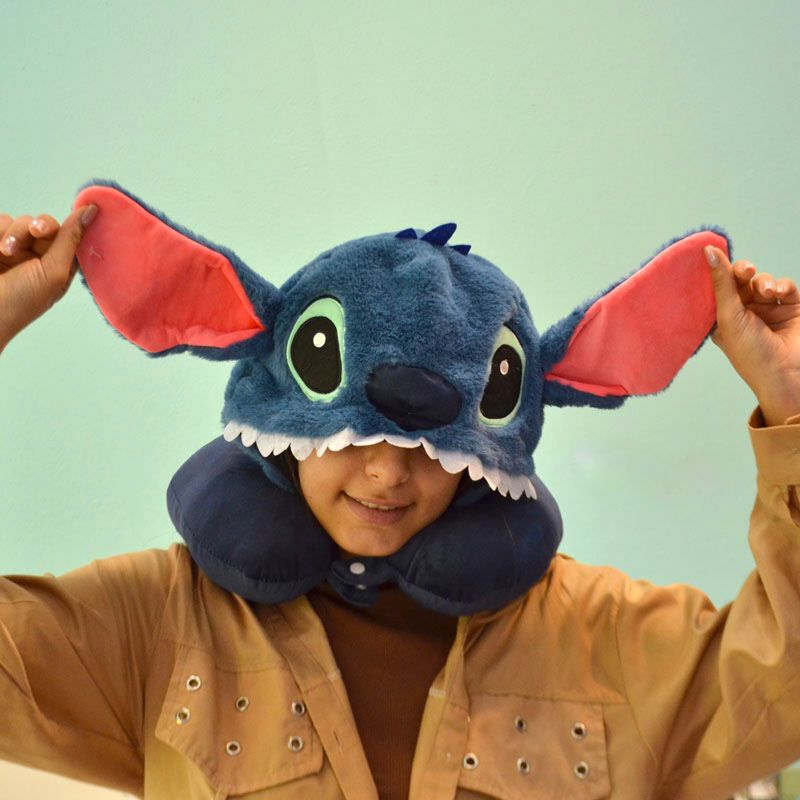 Travelling Neck Pillow With Eye Cover Cap