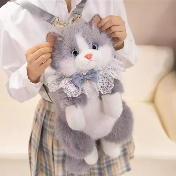 Realistic Cat Backpack