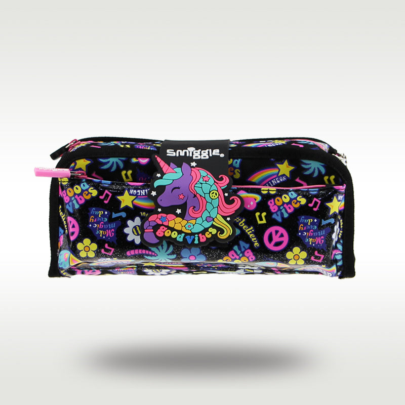 Smiggle Black Unicorn Pencil Pouch