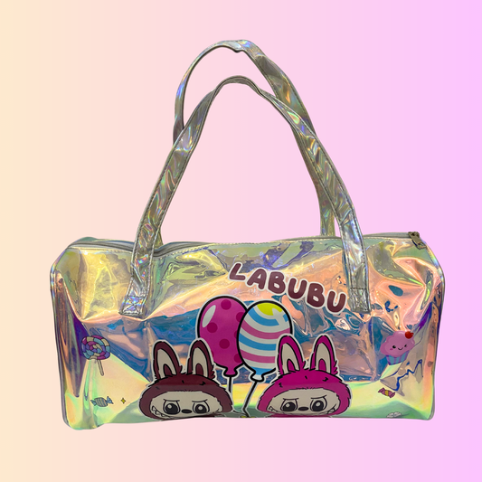 Holographic Dual Labubu Travel Bag
