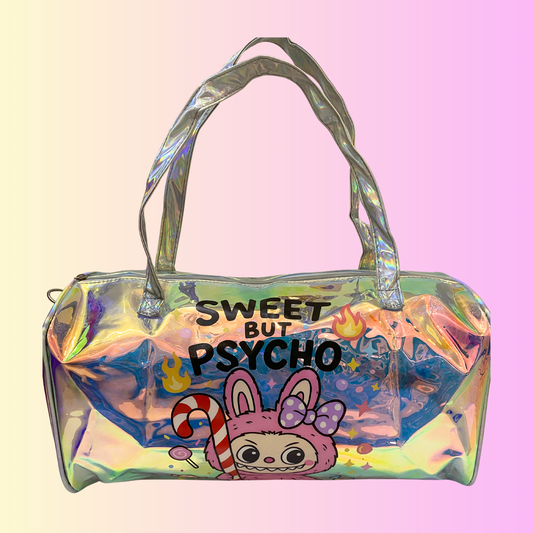 Holographic Sweet Labubu Travel Bag