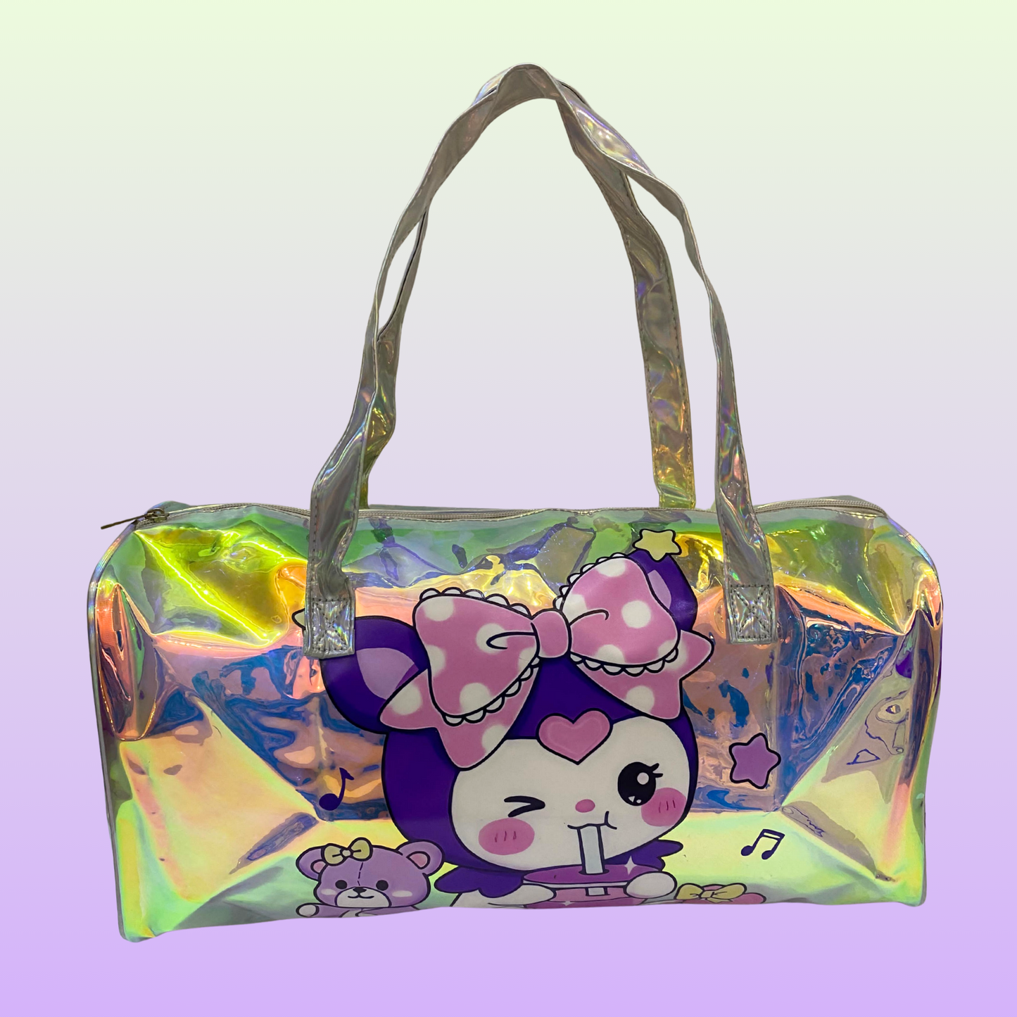 Holographic Kuromi Travel Bag