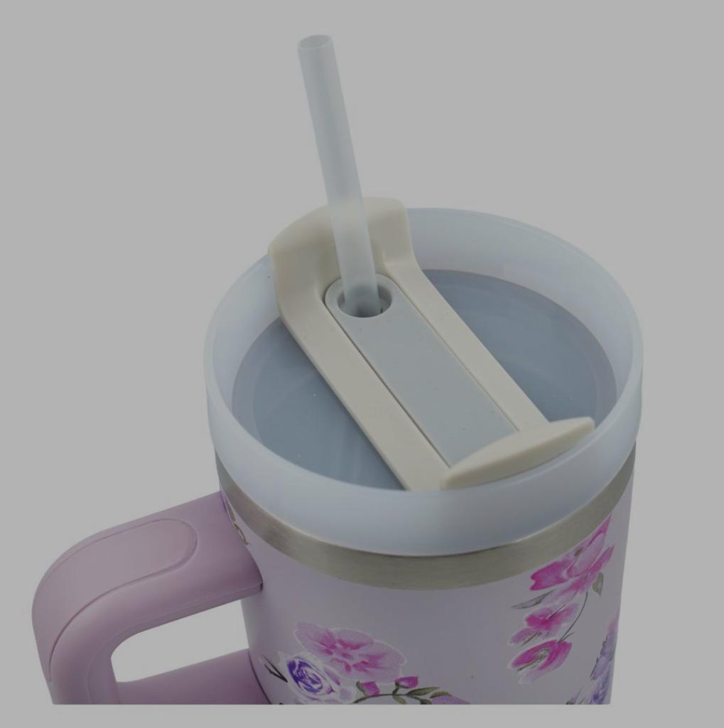 Mini purple floral tumbler 
600 ml