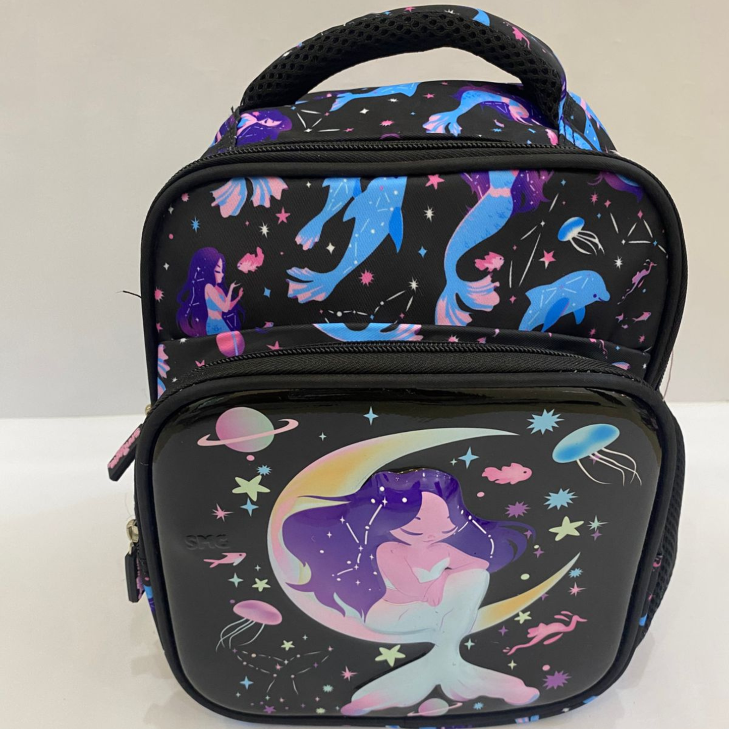 Adorable Black Mermaid Theme Backpack