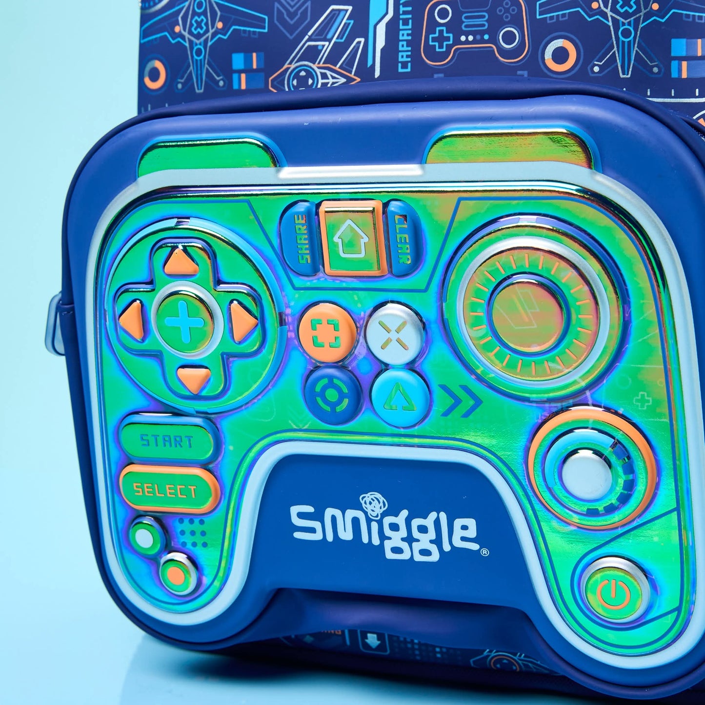 Original Blue Game Remote Theme Backpack