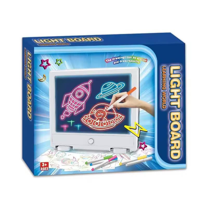 Big size led lighting board (with 6 markers , 6 drawing sheets and 1 wipe cloth)